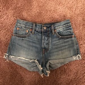 Levi’s High Rise Denim Short Shorts